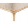 Beliani Trivietė kampinė sofa SIMOS šenilas smėlio spalvos dešininė