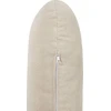 Beliani Trijų vietų kampinė sofa SIMOS, velvetinė, šviesiai smėlio spalvos, kairinė