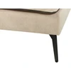 Beliani 3 vietų kampinė sofa ALTAN, veliūras, smėlio spalvos, kairinė