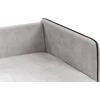 Beliani 3 asmenų kampinė sofa ALTAN, veliūrinė, šviesiai pilka, kairinė