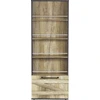 Beliani Knygų lentyna 4 lentynų SALTER 163 cm ruda/juoda