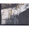 Beliani Drobė STATTE Abstraktaus dizaino 63 x 93 cm juoda