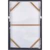 Beliani Drobė STATTE Abstraktaus dizaino 63 x 93 cm juoda