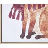 Beliani Drobė MUCCIA su gyvūno motyvu 63 x 99 cm ruda