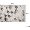 Beliani Odos kilimas 140 x 200 cm pilkas smėlio spalvos ARSUZ