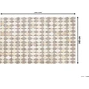 Beliani Kilimas SESLICE smėlio spalvos 140 x 200 cm iš natūralios odos