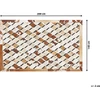 Beliani Odos skiautės kilimas 140 x 200 cm rudos spalvos SERINOVA