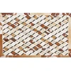 Beliani Odos skiautės kilimas 140 x 200 cm rudos spalvos SERINOVA