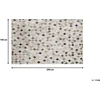 Beliani Kilimas HIRKA pilkas 140 x 200 cm iš natūralios odos