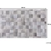 Beliani Kilim ALACAM pilkas 140 x 200 cm Natūrali oda