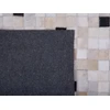 Beliani Kiliminis ERFELEK juodas 140 x 200 cm natūrali oda