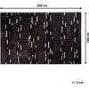 Beliani Kilim AKSEKI tamsiai rudas 140 x 200 cm iš natūralios odos