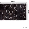 Beliani Kilimas AKSEKI tamsiai rudas 160 x 230 cm natūrali oda