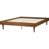 Beliani Lova TOUCY 160 x 200 cm, ruda uosio spalva