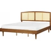Beliani Rattano lova VARZY 180 x 200 cm ruda