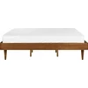 Beliani LOVA LED TOUCY 180 x 200 cm, rudo uosio spalvos
