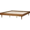 Beliani LOVA LED TOUCY 180 x 200 cm, rudo uosio spalvos