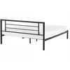 Beliani Metalinė lova CUSSET 160 x 200 cm, juoda