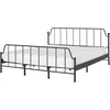 Beliani Metalinė lova MAURESSAC 180 x 200 cm juoda