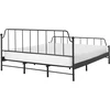 Beliani Metalinė lova MAURESSAC 180 x 200 cm juoda