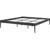 Beliani Metalinė lova VAURS 180 x 200 cm juoda