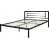 Beliani Metalinė lova CUSSET 140 × 200 cm, juoda