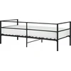 Beliani Metalinė lova BATTUT 90 x 200 cm, juoda