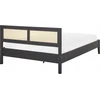 Beliani Rotango lova MONPAZIER 160 x 200 cm juoda