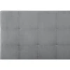 Beliani Lova su patalynės dėže LORIENT veliūrinė šviesiai pilka 160 x 200 cm