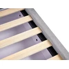 Beliani PRADES lova su stalčiais be galvūgalio, šviesiai pilka, 140 x 200 cm