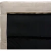 Beliani Vakarinė lova iš kordinės medžiagos MELLE 140 x 200 cm smėlio spalvos