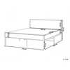 Beliani Technorattano lova AVANTON 180 x 200 cm juoda