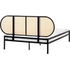 Beliani Technorattano lova BOULIN 140 x 200 cm, juoda