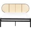 Beliani Technorattano lova BOULIN 140 x 200 cm, juoda