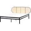 Beliani Technorattano lova BOULIN 140 x 200 cm, juoda
