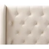 Beliani Velvetinė lova FORBACH 140 x 200 cm smėlio spalvos