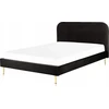 Beliani Viengulė lova FLAYAT 160 x 200 cm, juoda