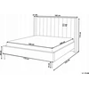 Beliani Viliurinė lova VILLETTE 160 x 200 cm tamsiai mėlyna