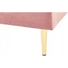 Beliani Velvetinė lova CHALEIX 180 x 200 cm persiko spalvos
