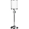 Beliani Stiklinė žvakidė 58 cm sidabro COTUI