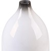 Beliani Dekoratyvinė vaza 36 cm balta BaESA