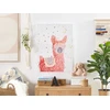 Beliani Drob,e ant drobės AFASSA Gyvūnų motyvas 60 x 80 cm Rožinis