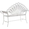 Beliani Sodo suoliukas PAVIA 146 cm metalinis, balkšva spalva