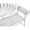 Beliani Sodo suoliukas PAVIA 146 cm metalinis, balkšva spalva