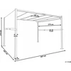 Beliani Sodo pavėsinė su LED apšvietimu PARGA metalinė 310 cm x 310 cm ruda