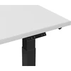 Beliani Elektriškai reguliuojamas stalas DESTIN II Pilka/juoda 130 cm 72 cm