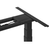 Beliani Biurko regulowane elektrycznie DESTIN II Pilka/ juoda 130 cm 72 cm