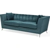 Sofa Beliani 5 vietų minkštų baldų komplektas GAULA, azuro veliūras