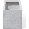 Beliani Gėlių vazonas MYRA 50 cm baltas