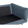Beliani 4 vietų kampinė sofa VINTERBRO, šenilinė, mėlyna, dešininė